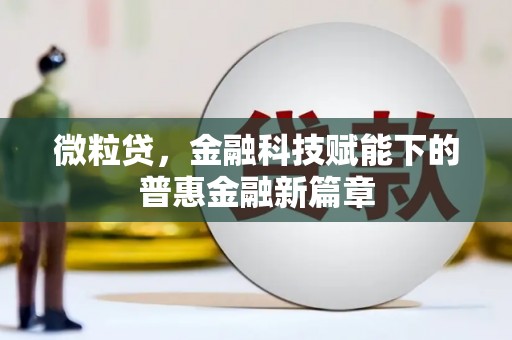 忠县微粒贷，金融科技赋能下的普惠金融新篇章
