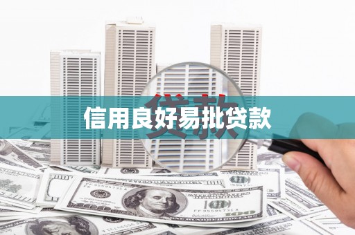 忠县信用良好易批贷款