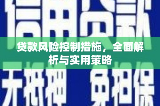 忠县贷款风险控制措施，全面解析与实用策略