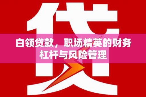 忠县白领贷款，职场精英的财务杠杆与风险管理
