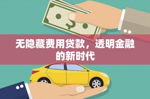 忠县无隐藏费用贷款，透明金融的新时代