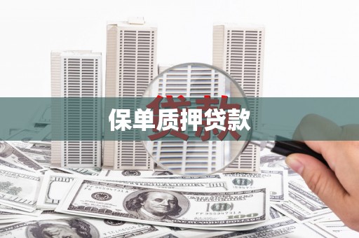 忠县保单质押贷款