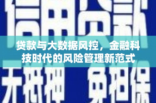 忠县贷款与大数据风控，金融科技时代的风险管理新范式