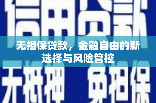 忠县无担保贷款，金融自由的新选择与风险管控