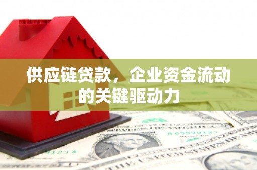 忠县供应链贷款，企业资金流动的关键驱动力