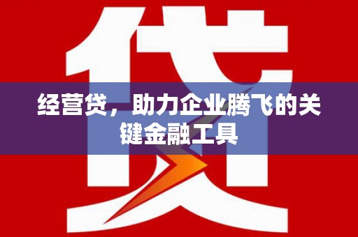 忠县经营贷，助力企业腾飞的关键金融工具