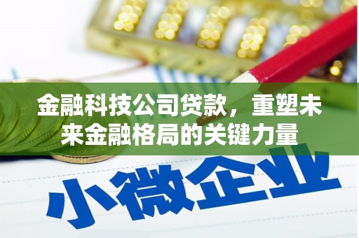 忠县金融科技公司贷款，重塑未来金融格局的关键力量
