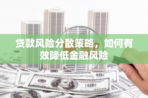 忠县贷款风险分散策略，如何有效降低金融风险
