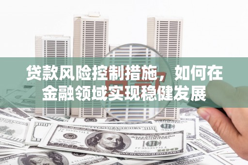 忠县贷款风险控制措施，如何在金融领域实现稳健发展