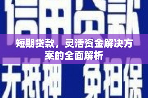 忠县短期贷款，灵活资金解决方案的全面解析