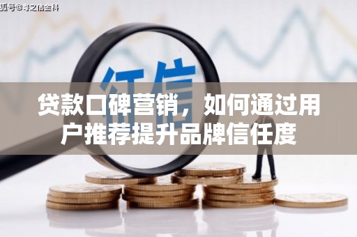 忠县贷款口碑营销，如何通过用户推荐提升品牌信任度