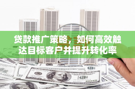 忠县贷款推广策略，如何高效触达目标客户并提升转化率