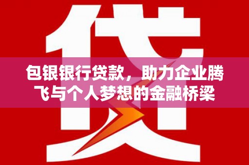 忠县包银银行贷款，助力企业腾飞与个人梦想的金融桥梁