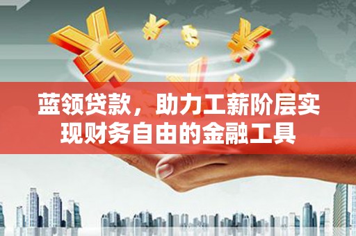 忠县蓝领贷款，助力工薪阶层实现财务自由的金融工具