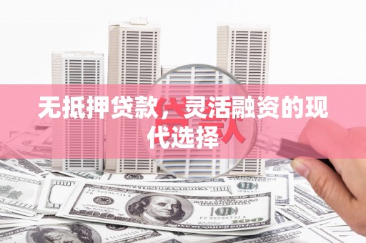 忠县无抵押贷款，灵活融资的现代选择