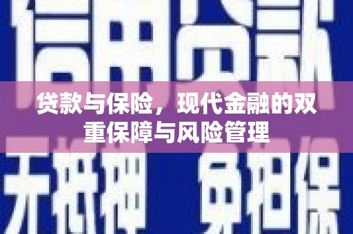 忠县贷款与保险，现代金融的双重保障与风险管理