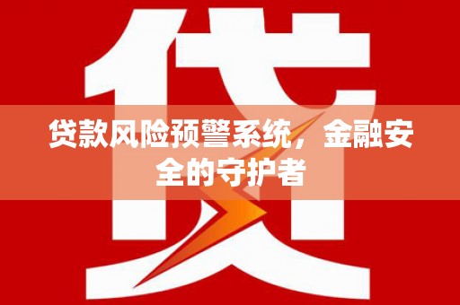忠县贷款风险预警系统，金融安全的守护者
