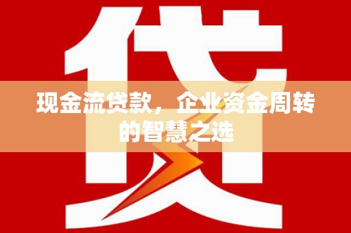 忠县现金流贷款，企业资金周转的智慧之选