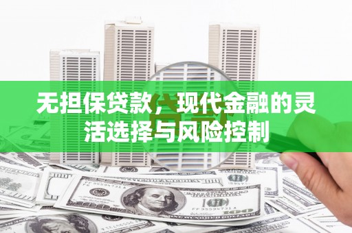 忠县无担保贷款，现代金融的灵活选择与风险控制