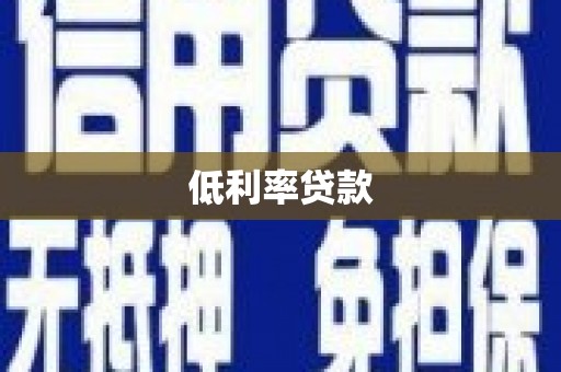忠县低利率贷款