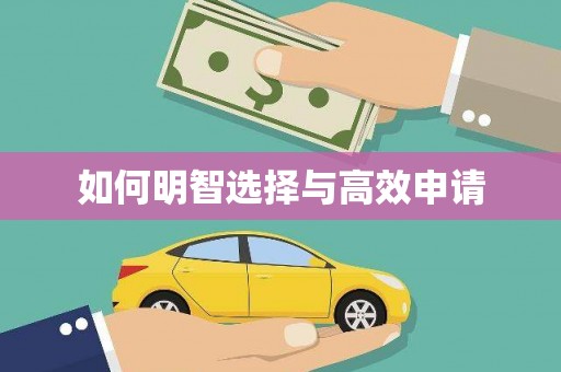 忠县如何明智选择与高效申请