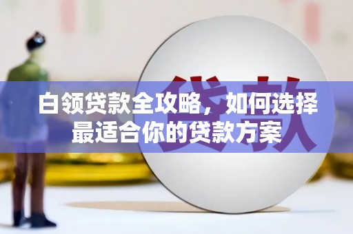 忠县白领贷款全攻略，如何选择最适合你的贷款方案