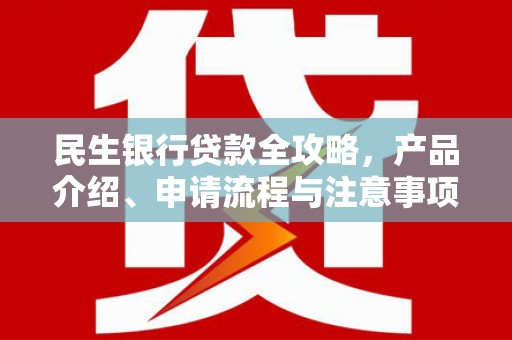 忠县民生银行贷款全攻略，产品介绍、申请流程与注意事项